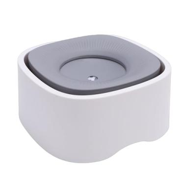 Imagem de Asixxsix Tigela de água para Cães Sem Derramamento, Alimentador de água Lento à Prova de Derramamento, Sem Respingos Tigela para Cães Dispensador de para Animais de Estimação Tigelas (Bege Branco)