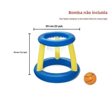 Imagem de Conjunto De Basquete Inflável Para Natação Bestway, Jogo Flutuante Par