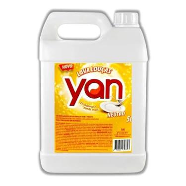 Imagem de Detergente Lava Louças Neutro, 5 Litros, Alto Poder Desengordurante, Fórmula Concentrada