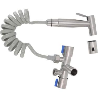 Imagem de Ducha Higiênica Duas Saídas De 1/2 Mm Aço Inox Com Registro - SWEET HO