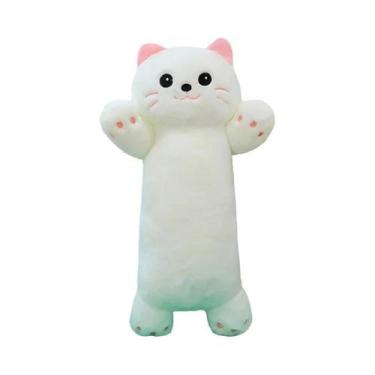 Imagem de Almofada De Pelúcia Gato Longo Super Macia, Boneco De Desenho Animado 