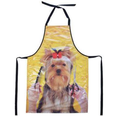 Imagem de Avental Divertido Impermeável Para Petshop Banho E Tosa Com Regulagem 