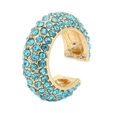 Imagem de Brinco De Pressão Geométrico Multicolorido Com Cristais CZ Em Formato 