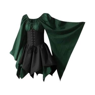 Imagem de Fantasia Medieval Europeia Feminina Com Corset E Saia Larga, Vestido I