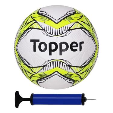 Imagem de Bola Futebol Society Topper + C/Bomba Amarelo