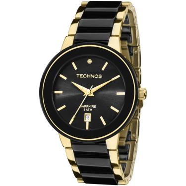 Imagem de Relógio Technos Feminino Ceramic-saphire Dourado - 2115krs-4p 2115krs-4p