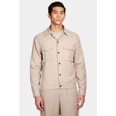 Imagem de Camisa Aramis Manga Longa Overshirt Tencel Lenzing™ Cáqui-Masculino