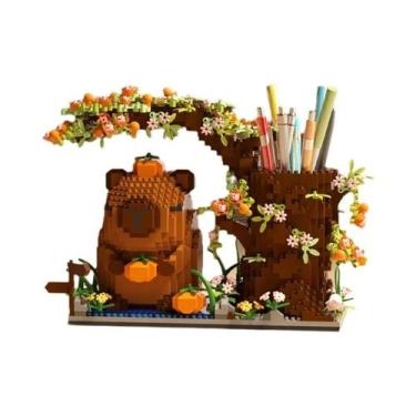 Imagem de Suporte Para Canetas Em Blocos De Montar Capybara, Organizador De Mesa