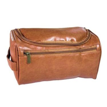 Imagem de Necessaire de viagem pu impermeável com gancho - Malissima, Marrom