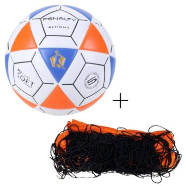 Imagem de Kit Bola De Futevôlei Penalty Altinha Oficial+Rede Futevôlei Master Rede Verão 9.5 M 2 Faixas