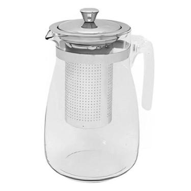 Imagem de Jarra Bule de Vidro para Chá com Infusor de Inox 950ml - Wari