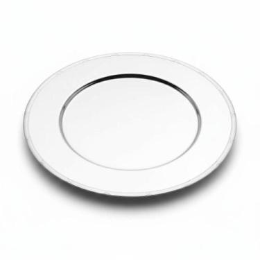 Imagem de Sousplat em Prata Silverlux Croise 32cm, Luxo e Design Croise para Mes