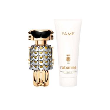 Imagem de Kit Perfume Rabanne Fame Eau de Parfum 80ml + Body Lotion 100ml Femini
