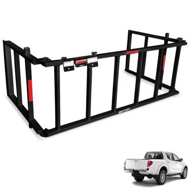 Imagem de Extensor De Caçamba L200 Triton 2008 a 2018 Rampa Preto Reforçado 350kg