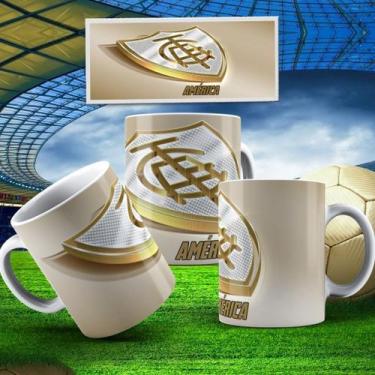 Imagem de Caneca Personalizada do AMÉRICA 325ml  Presente Torcedor de Futebol - 