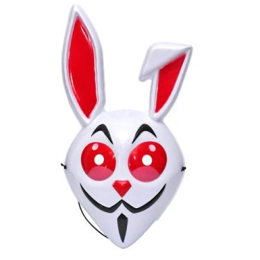 Imagem de Máscara de cosplay Fold Ear Rabbits Halloween Carnaval Páscoa - yiweis