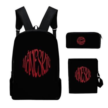 Imagem de Conjunto de mochilas escolares Maneskines Sign de 3 peças para criança