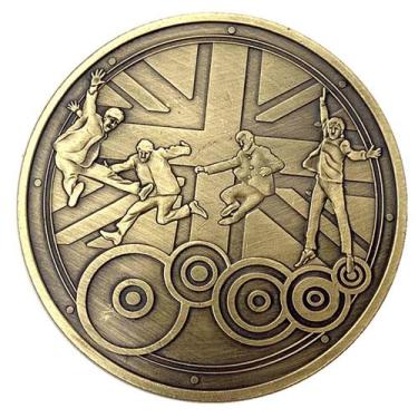 Imagem de Coin Beatles Singer, banda de rock britânica, anime, 4 cm, 30 g, ferro