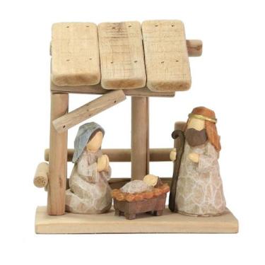 Imagem de Estatueta Sculpt Christmas Manger Santo Jesus Cristo Religioso - yiwei