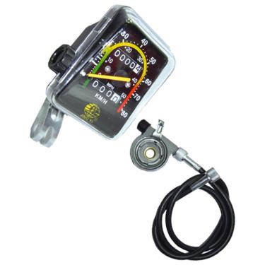 Imagem de Velocímetro Analógico Odômetro Ponteiro 80km/h Bike-Unissex