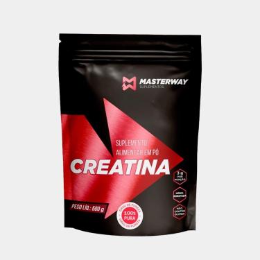Imagem de Creatina Monohidratada Pó Masterway Suplementos 100% Pura 500g Pó Sem Sabor Unidade-Unissex