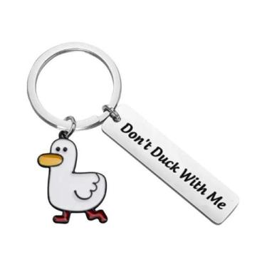 Imagem de Chaveiro De Pato Fofo Com Trocadilho, Presente Engraçado Para Namorado
