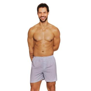 Imagem de Cueca Samba Canção Presidente B272 Algodão - Plus Size - Lenços Presid