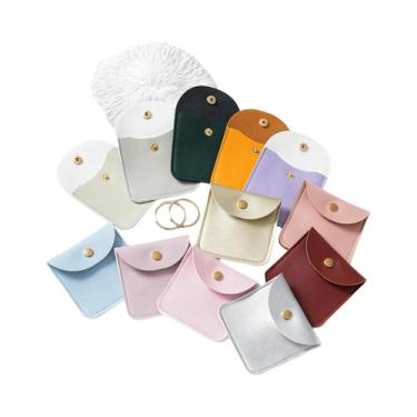 Imagem de Sacos De Embalagem De Joias Em Couro PU 50pcs Sacos De Presente Para C
