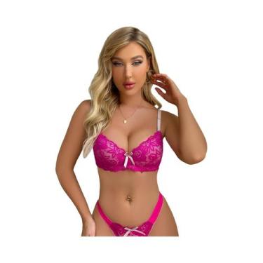 Imagem de Sutiã Push up De Renda Estilo Francês Para Mulheres, Lingerie Sensual 