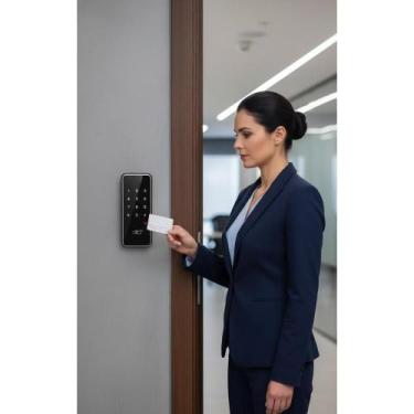 Imagem de Fechadura Digital Sobrepor Touch Screen - Segurança e Pratic - Congrat