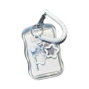 Imagem de Porta-photocards Transparente De Ídolos Kpop, Chaveiro INS, Protetor D