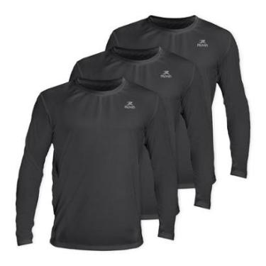 Imagem de Camisa Manga Longa Dry Basic LS FPS50 - Masculino - Kit com 3-Masculino