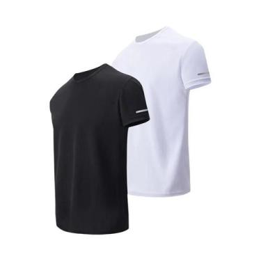 Imagem de Camiseta De Fitness Masculina plus Size De Secagem Rápida Multicolorid