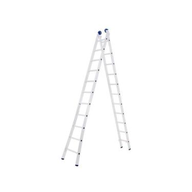 Imagem de Escada Alumínio Extensiva 11 Degraus 5,61m - Mor - Suporta até 150 Kg