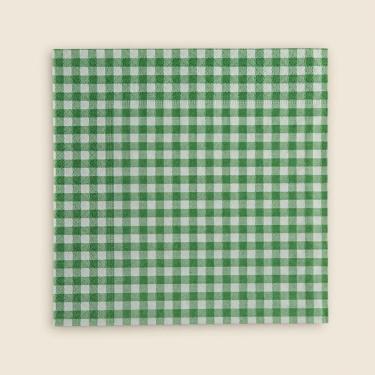 Imagem de Guardanapo Importado Vichy Papel Verde 33x33 - A\CASA