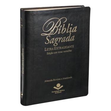 Imagem de Bíblia Sagrada Letra Extragigante com índice - Capa Preta. S - Congrat