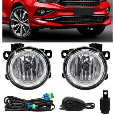 Imagem de Kit Farol de Milha Neblina Fiat Cronos 2018 2019 2020 2021 2022 - Inte