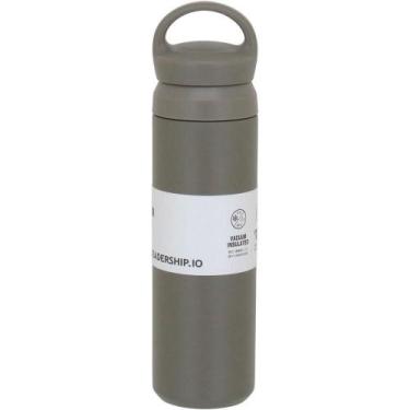 Imagem de Kettlebell Garrafa Térmica 26X7X7Cm 480Ml Inox Verde Parede Dupla - NH