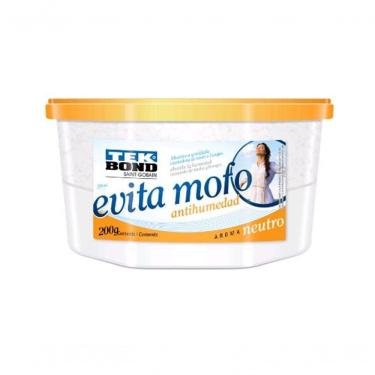 Imagem de Desumidificador Evita Mofo Pote 200g Neutro para Remover Umidade em Plástico com Fragrância Suave para Armários Amarelo