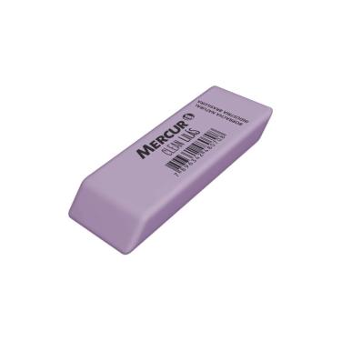 Imagem de Borracha Mercur Clean Color com Design Ergonômico e Extremidades Chanfradas para Uso Es...