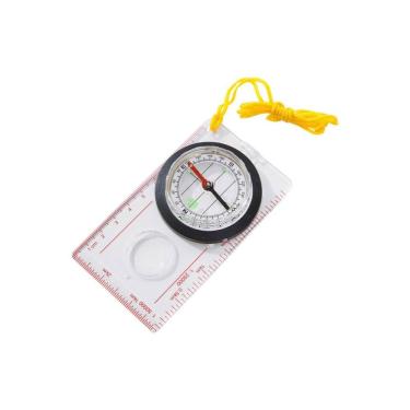 Imagem de Bússola Mapa com Lente de Aumento e Régua Integrada Leve e Durável para Trilhas e Leitura de Mapas Trilhas & Rumos