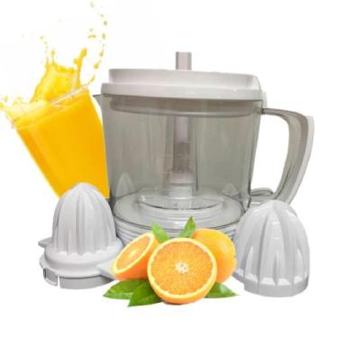 Imagem de Espremedor de Frutas Elétrico Potente 1,2L com 2 Cones Adaptavel Prepa