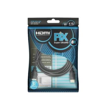 Imagem de Cabo hdmi gold 2.1 8k 1,5m - pix