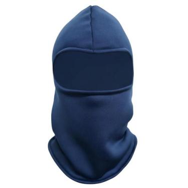 Imagem de Capuz Proteção Frio Extremo Câmara Fria Profissional Qualiflex, Azul