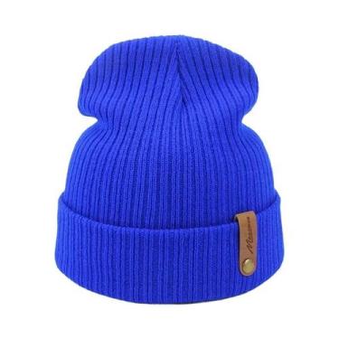 Imagem de Gorro De Inverno Tricotado Unissex, Boné Fashion Para Homens E Mulhere