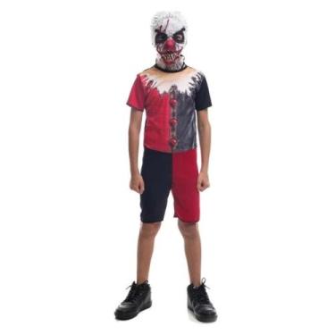 Imagem de Fantasia Infantil  Palhacinho do Terror Halloween - Fantasia Super P/M