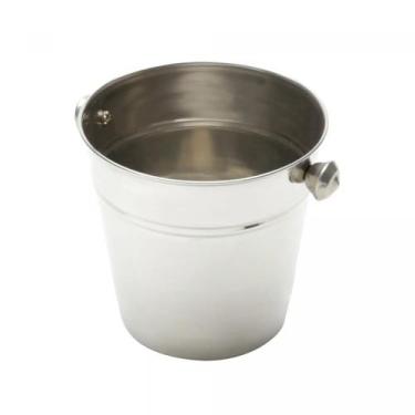 Imagem de Balde para Gelo de Aço Inox Prime 12cm 900ml Lyor
