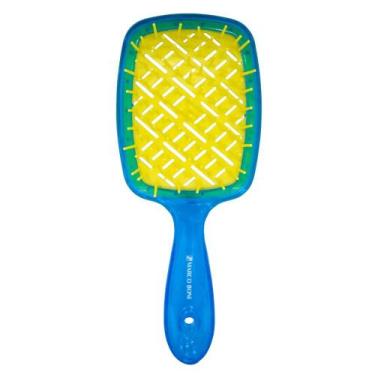Imagem de Escova De Cabelo Raquete Vazada Coleção Breeze Marco Boni, Azul