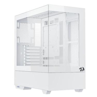 Imagem de Gabinete gamer mid tower sem fonte ca-607w reflect flow pro preto redr