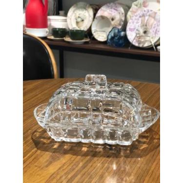 Imagem de MANTEIGUEIRA DE CRISTAL DE CHUMBO TRESS 17x10,5x8cm - LYOR